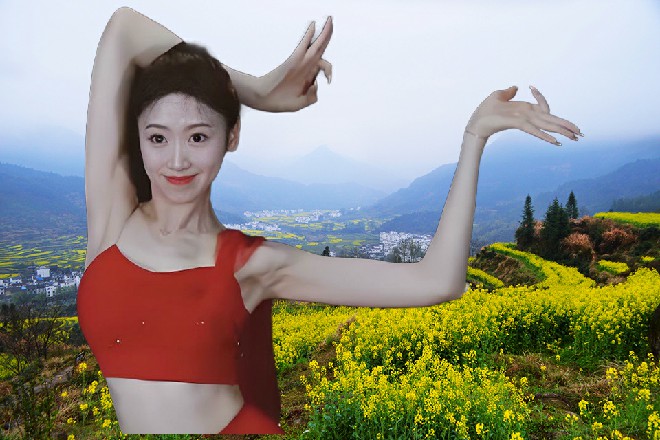 所以这个大美女,同样也具备了民族特色。最起码,这腰臀的比例,让许多人浮想联翩。